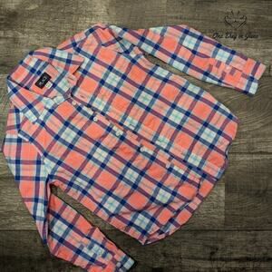 Childrens Place Cute Button Down Shirt Size M (7-8)